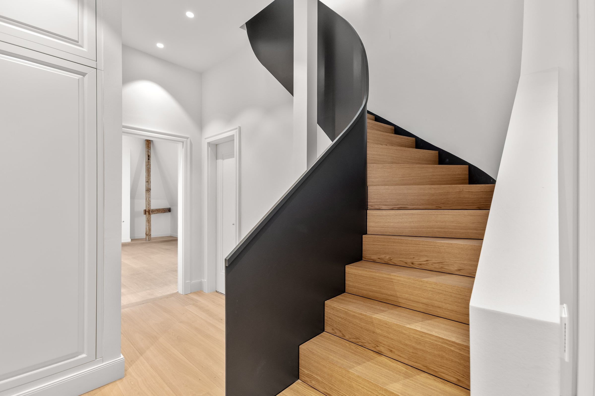 Treppe im Dachgeschoss.